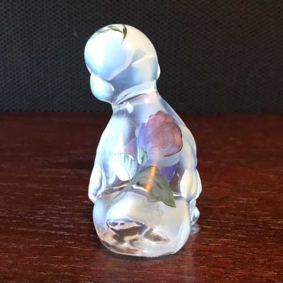 Fenton Signed Hand Painted Opalescent Duckling - Picture 2 of 7